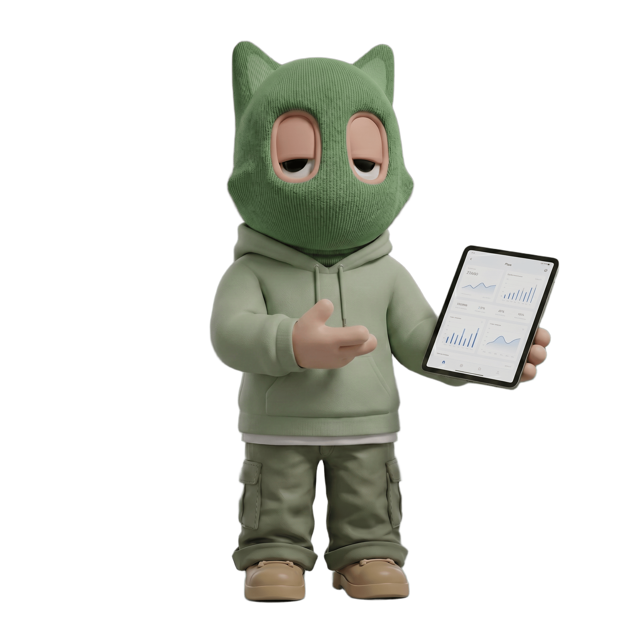 Voss affiliate green character